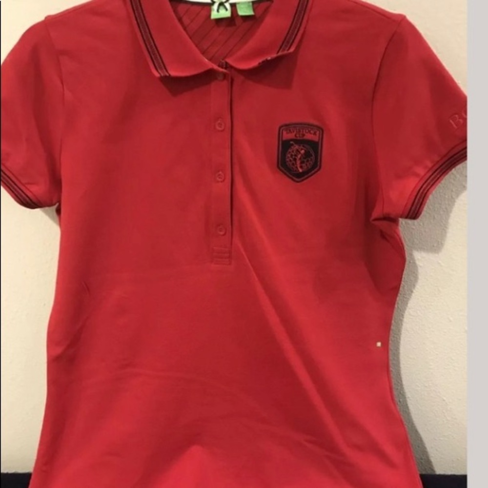 COPY - Tavistock Cup Red Golf Shirt Women’s Large.